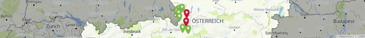 Kartenansicht für Apotheken-Notdienste in der Nähe von Strobl (Salzburg-Umgebung, Salzburg)